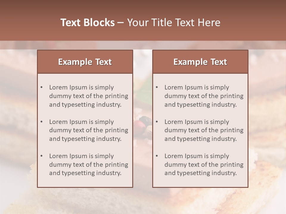 Food Fingerfood Gastronomy PowerPoint Template