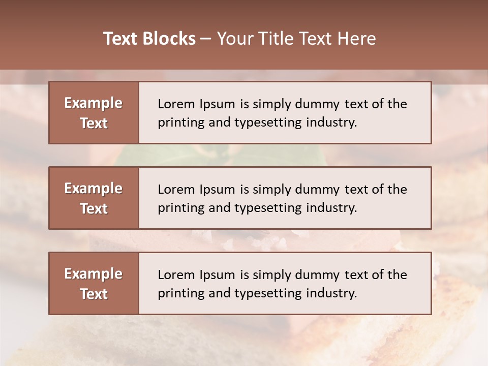 Food Fingerfood Gastronomy PowerPoint Template