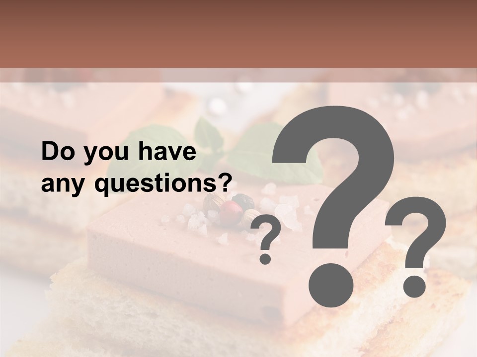 Food Fingerfood Gastronomy PowerPoint Template