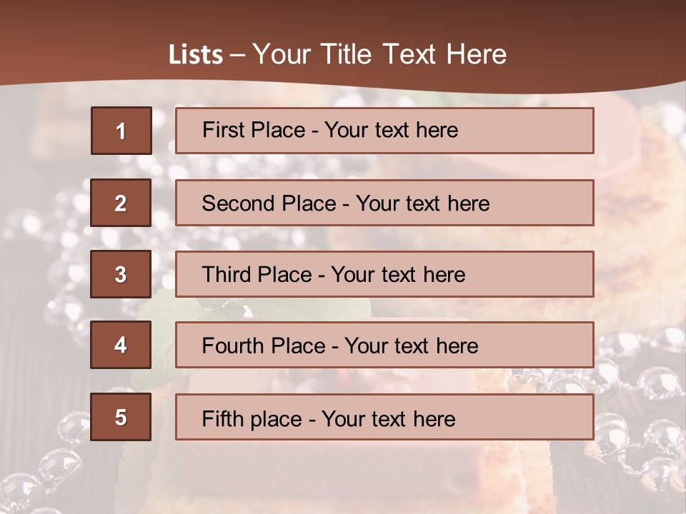 Culinaire Gastronomie Foie Gras PowerPoint Template