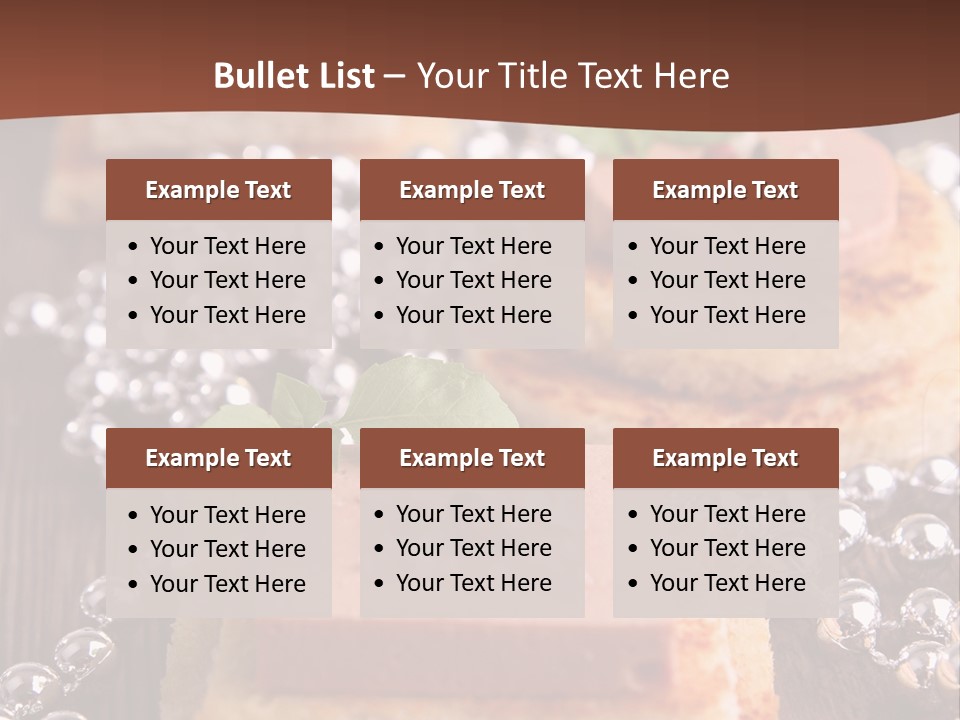 Culinaire Gastronomie Foie Gras PowerPoint Template