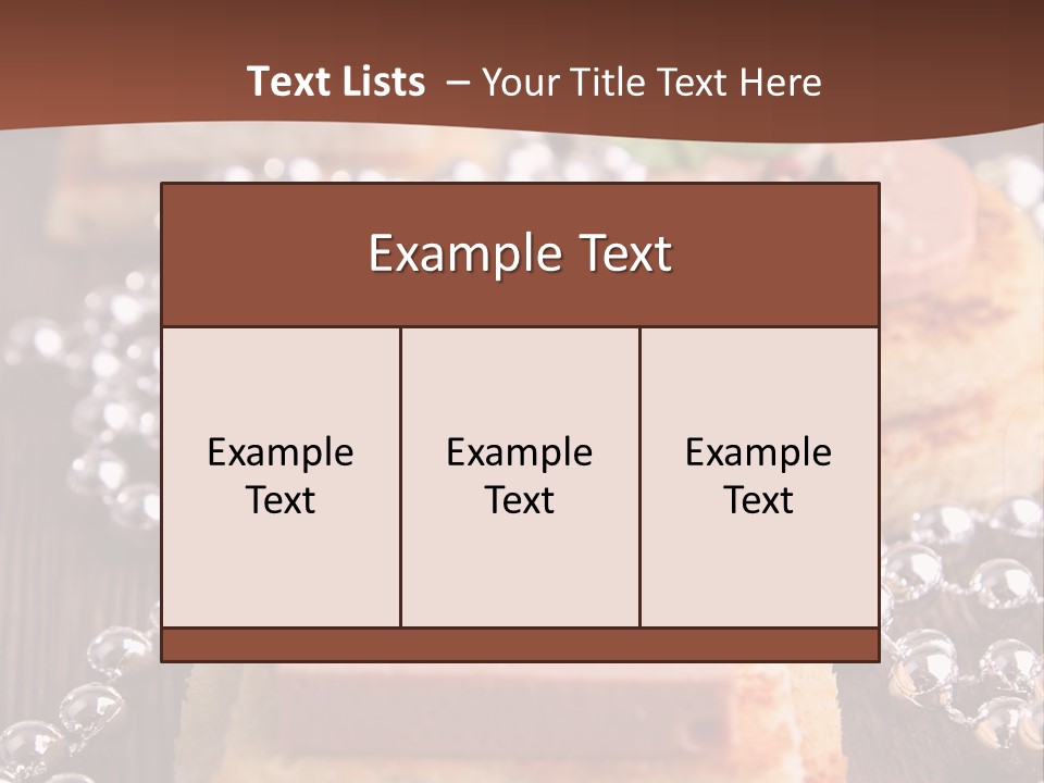 Culinaire Gastronomie Foie Gras PowerPoint Template