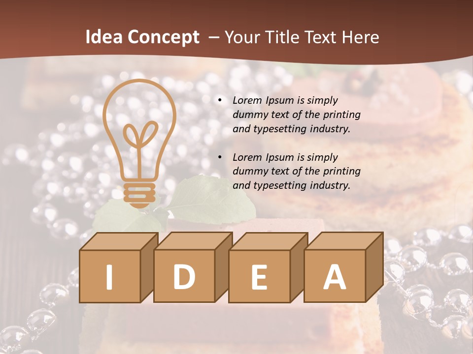 Culinaire Gastronomie Foie Gras PowerPoint Template