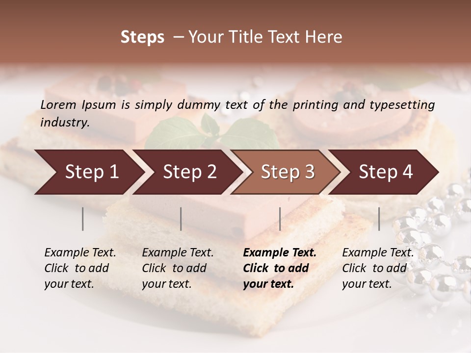 Buffet Christmas Restaurant PowerPoint Template