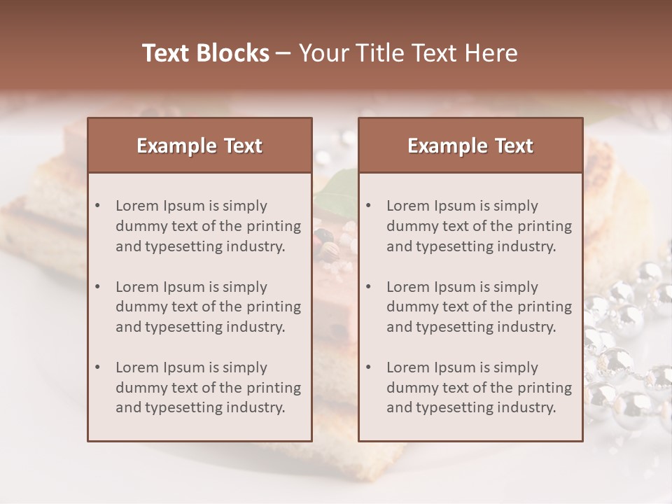Buffet Christmas Restaurant PowerPoint Template