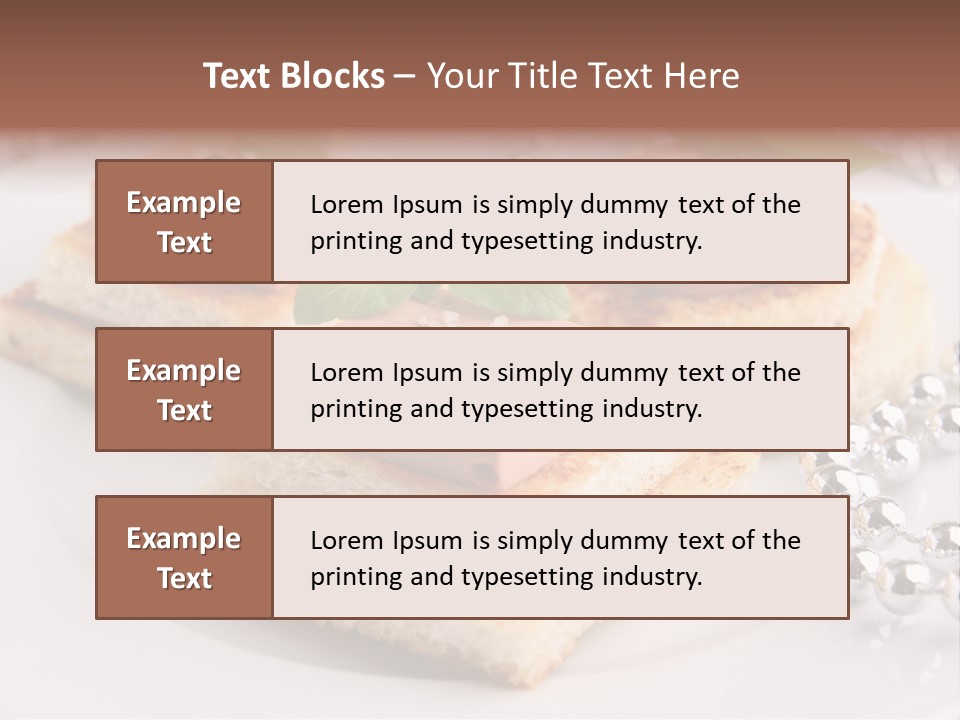 Buffet Christmas Restaurant PowerPoint Template