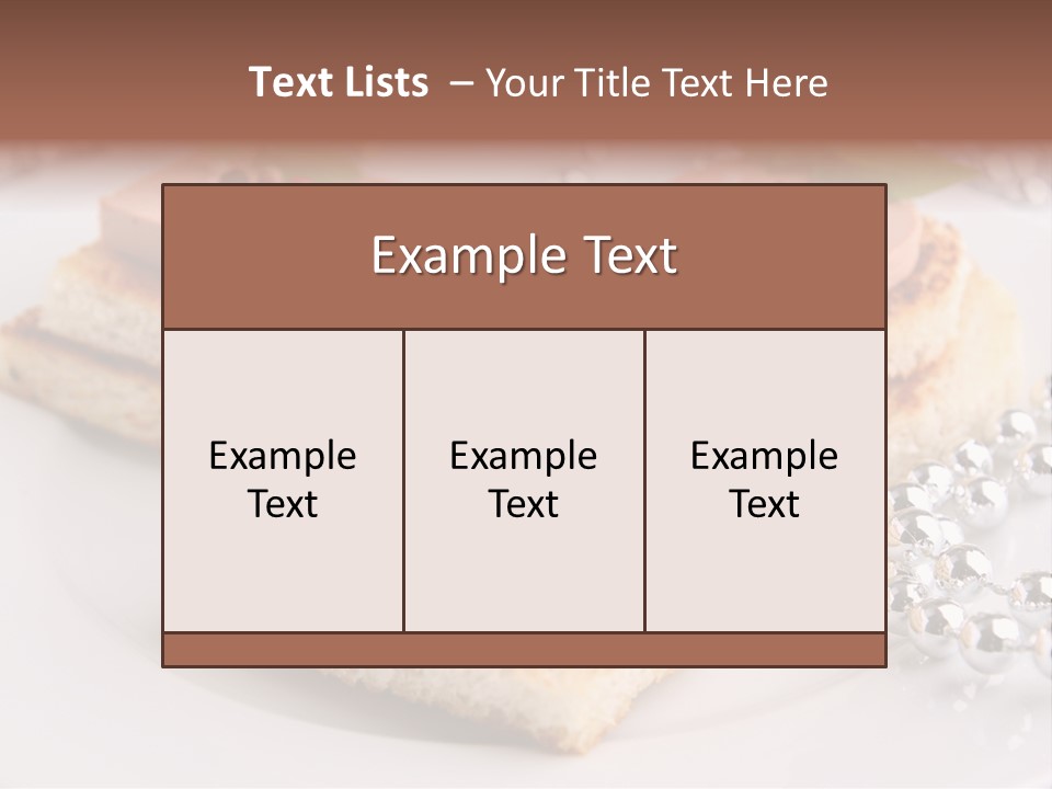 Buffet Christmas Restaurant PowerPoint Template
