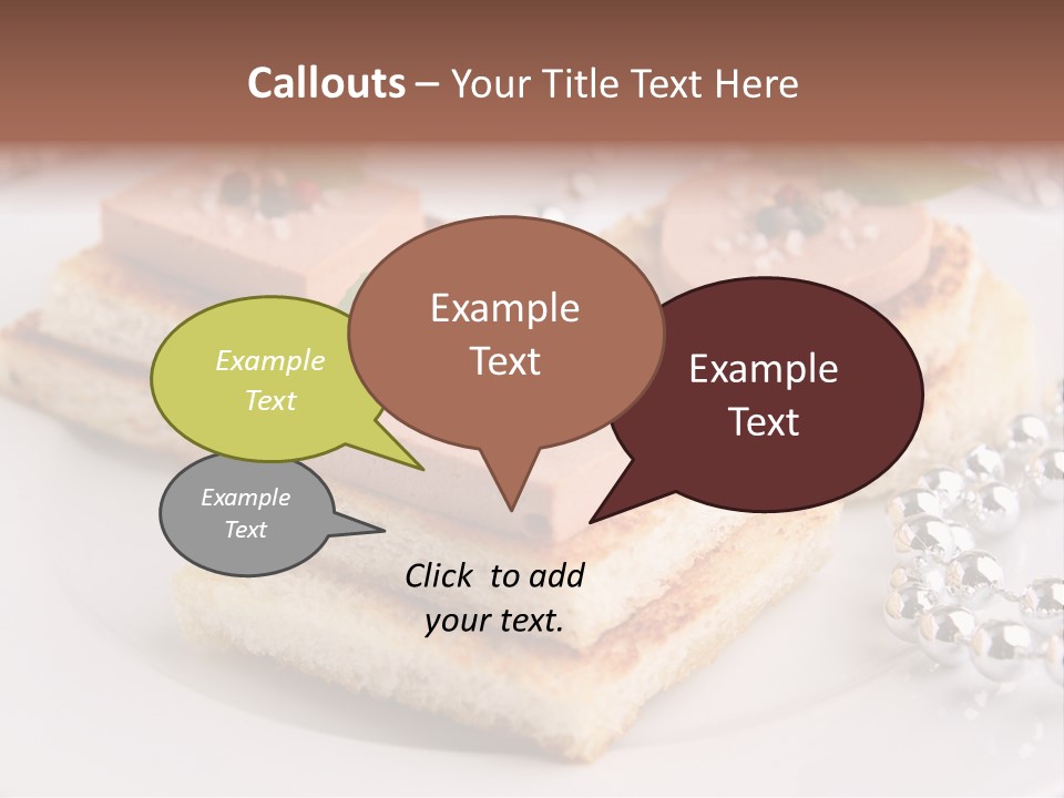 Buffet Christmas Restaurant PowerPoint Template