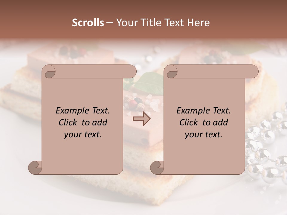 Buffet Christmas Restaurant PowerPoint Template
