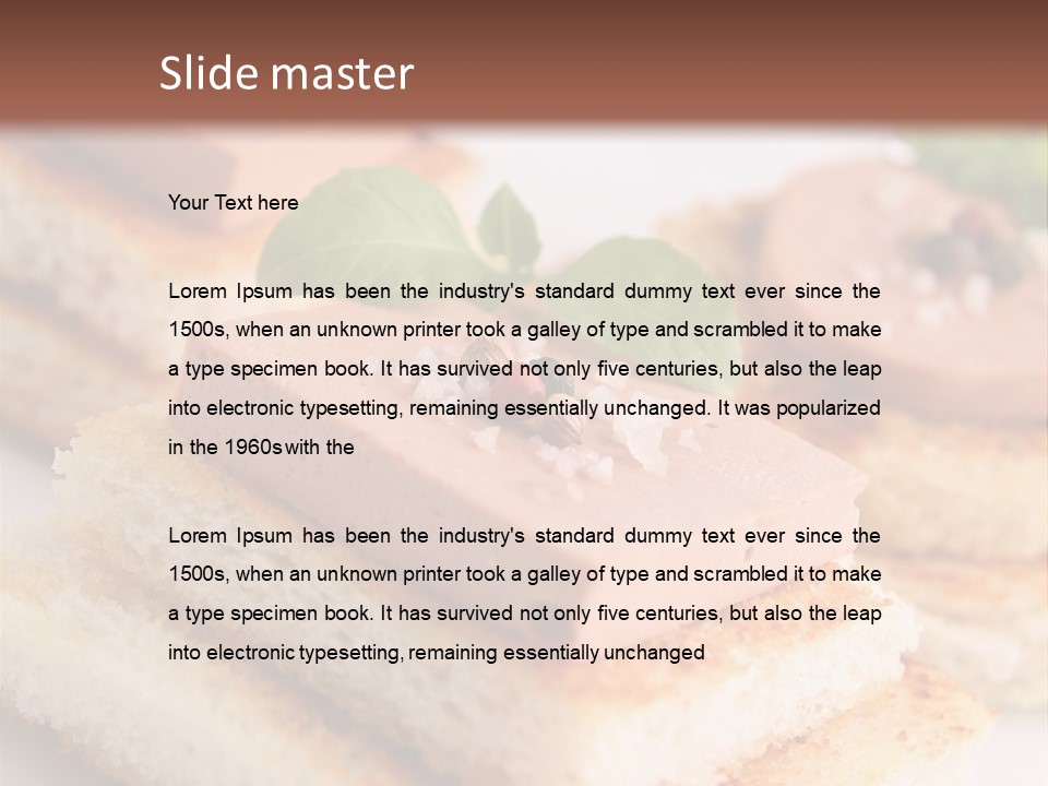 Goose Gras Gastronomy PowerPoint Template