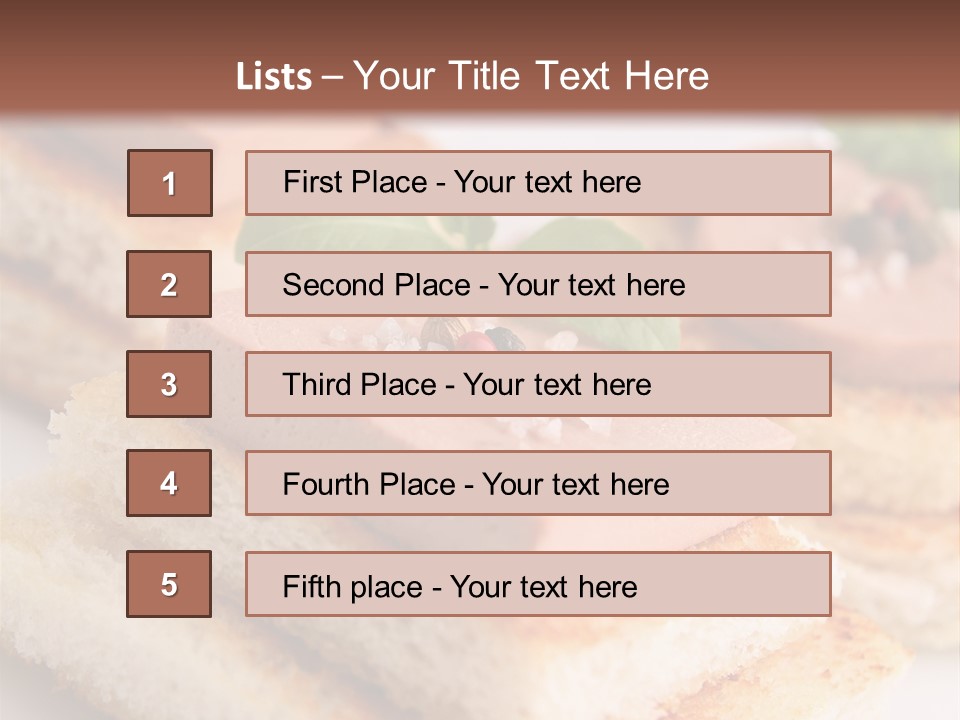 Goose Gras Gastronomy PowerPoint Template