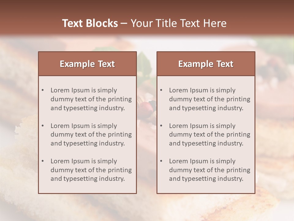 Goose Gras Gastronomy PowerPoint Template