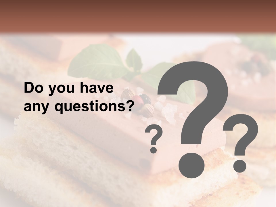 Goose Gras Gastronomy PowerPoint Template