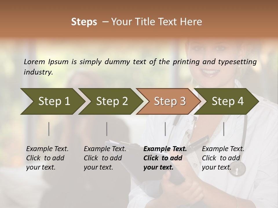 Stethoscope Giving Need PowerPoint Template
