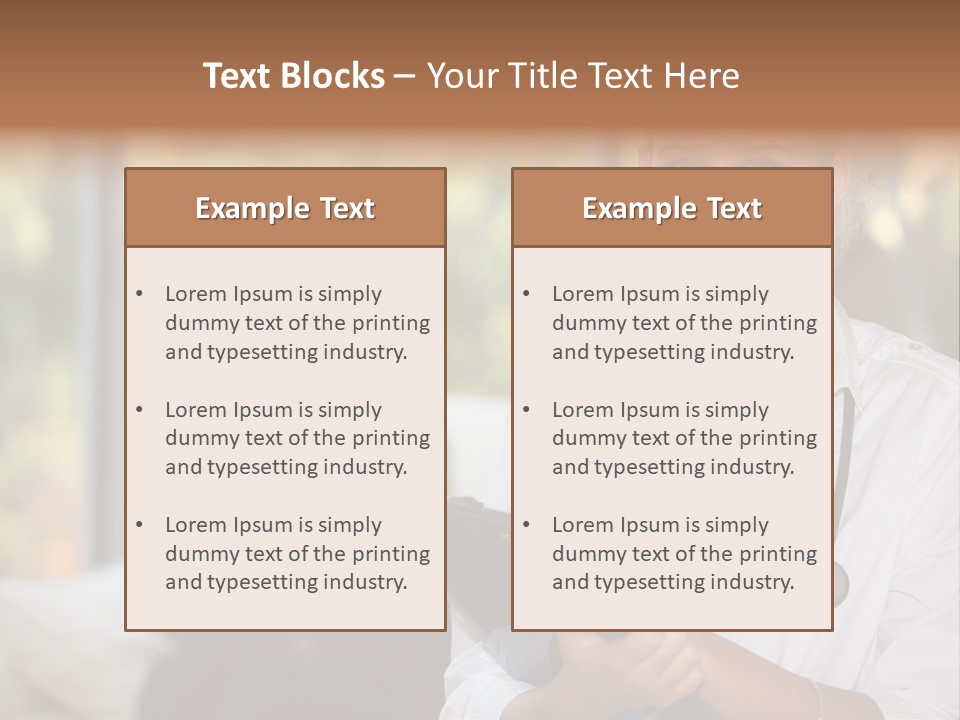 Stethoscope Giving Need PowerPoint Template