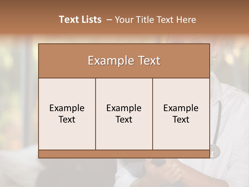 Stethoscope Giving Need PowerPoint Template
