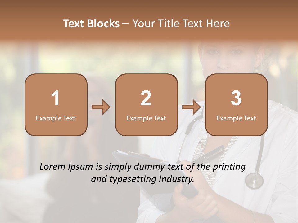 Stethoscope Giving Need PowerPoint Template