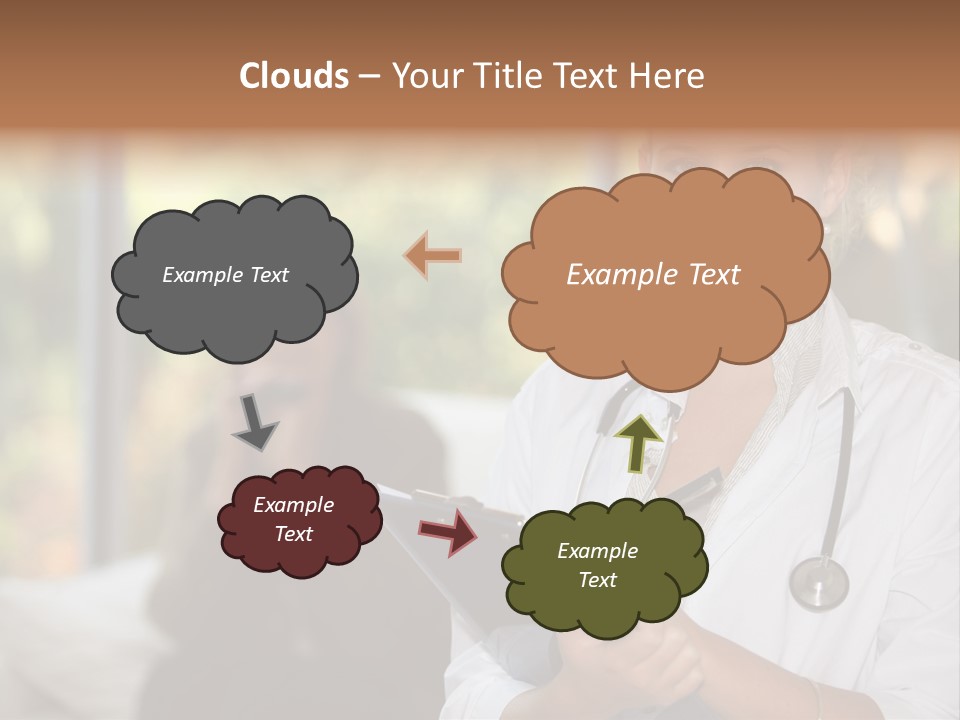 Stethoscope Giving Need PowerPoint Template