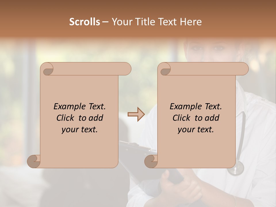 Stethoscope Giving Need PowerPoint Template