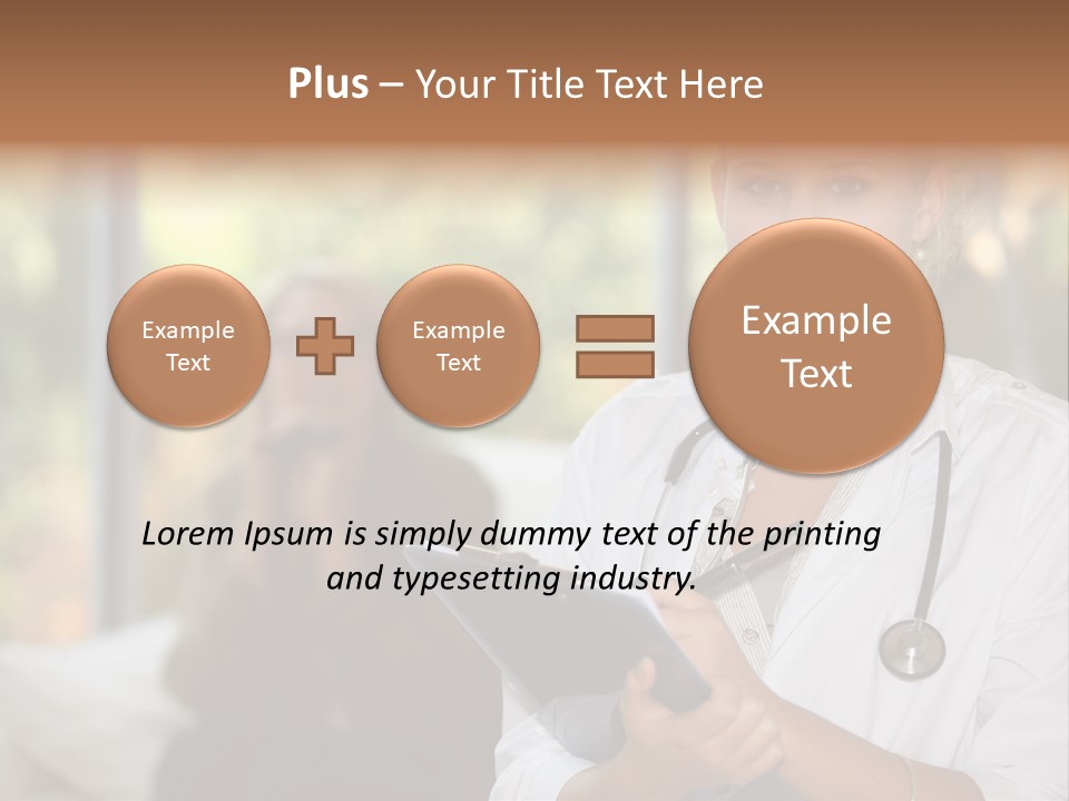 Stethoscope Giving Need PowerPoint Template