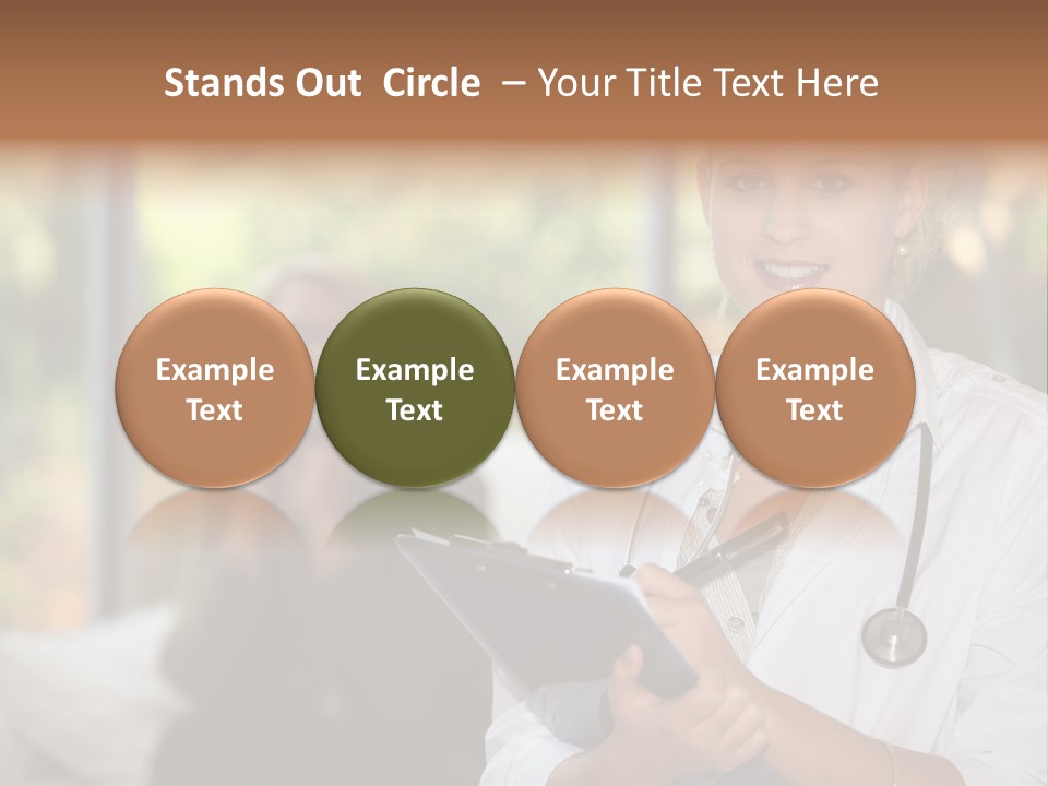 Stethoscope Giving Need PowerPoint Template