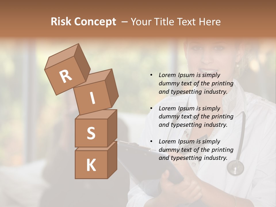 Stethoscope Giving Need PowerPoint Template