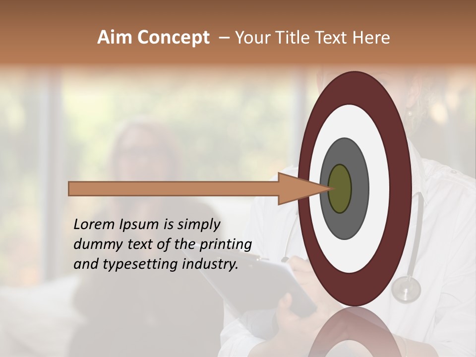 Stethoscope Giving Need PowerPoint Template