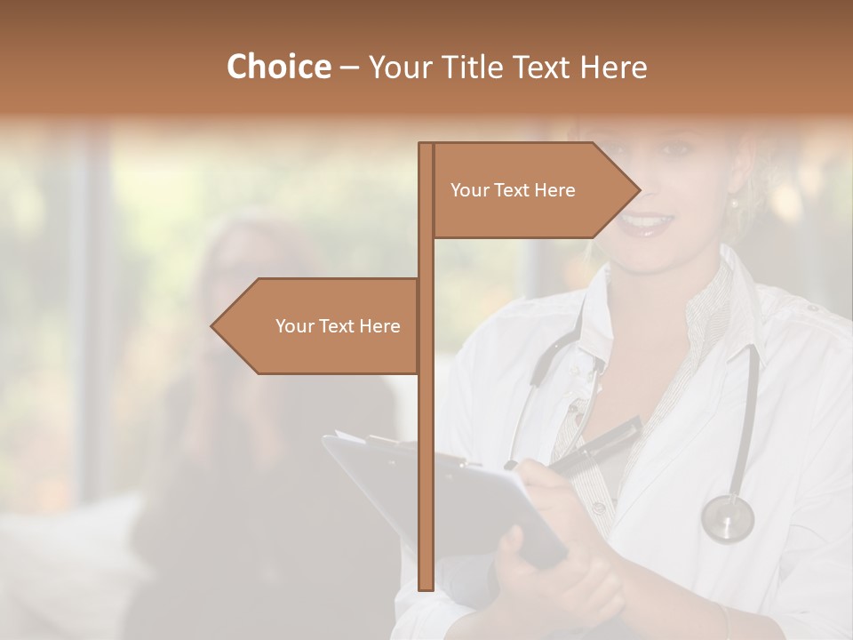 Stethoscope Giving Need PowerPoint Template