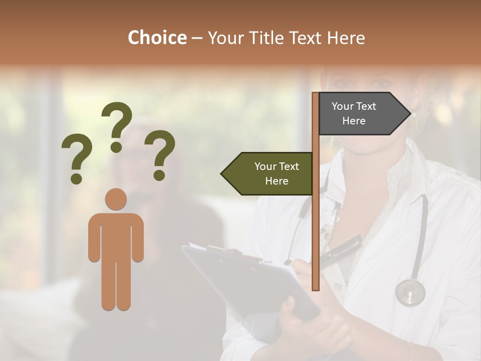 Stethoscope Giving Need PowerPoint Template
