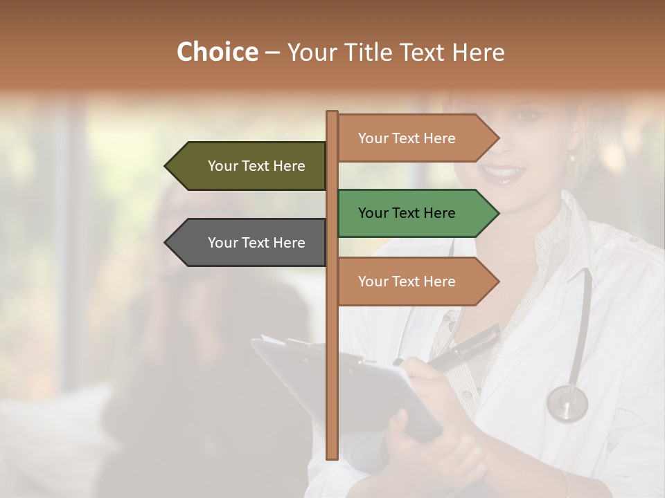 Stethoscope Giving Need PowerPoint Template
