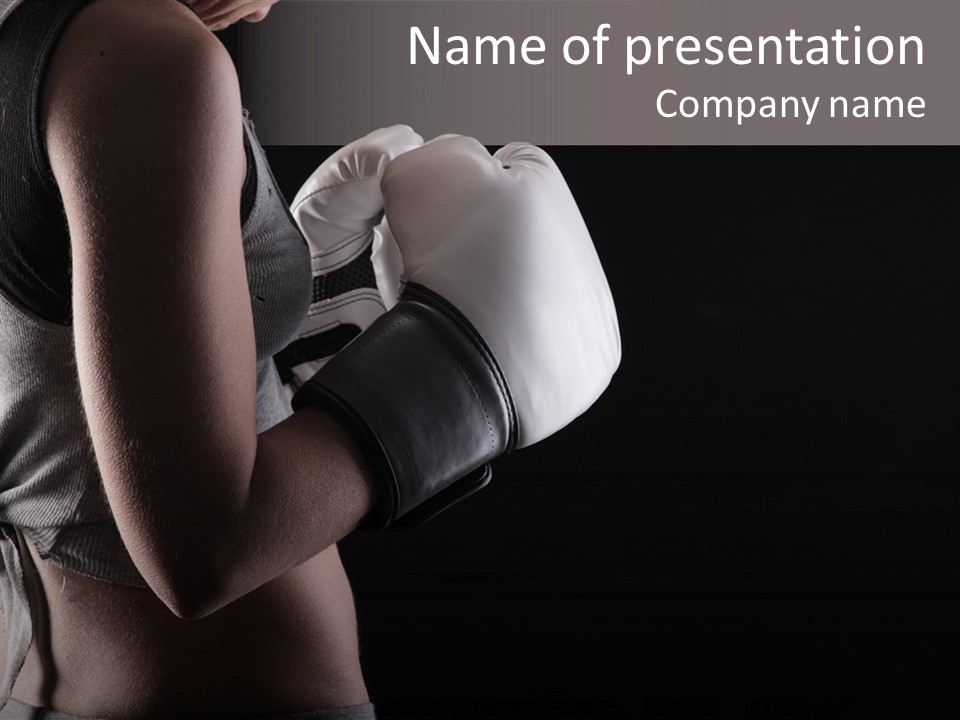 Adult Strength Competitive Sport PowerPoint Template