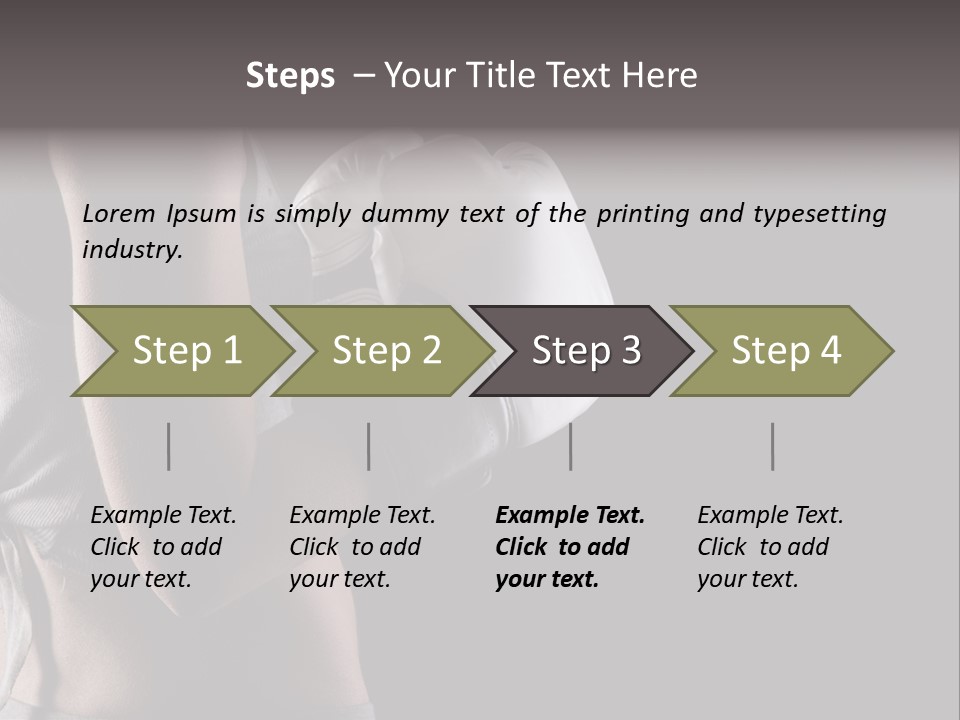 Adult Strength Competitive Sport PowerPoint Template