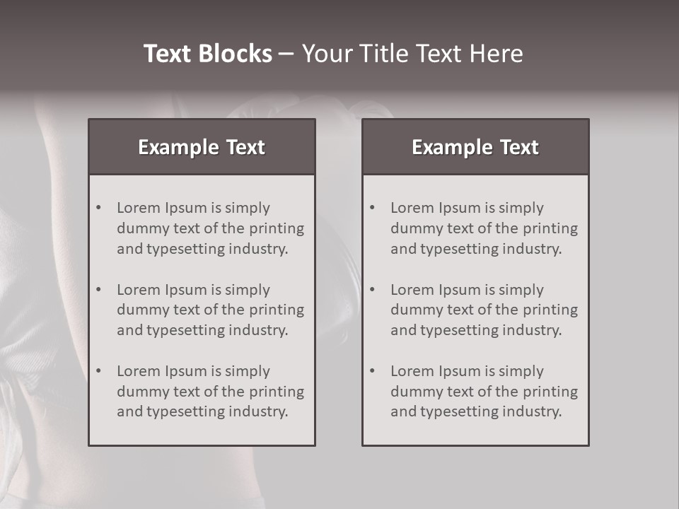 Adult Strength Competitive Sport PowerPoint Template