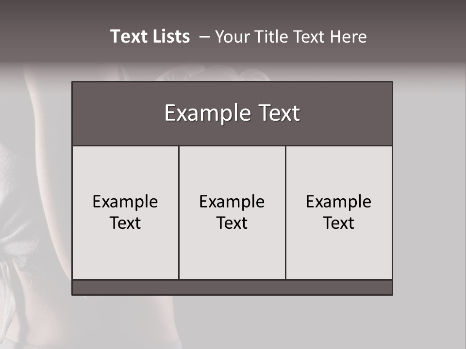 Adult Strength Competitive Sport PowerPoint Template