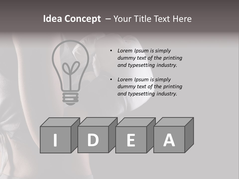 Adult Strength Competitive Sport PowerPoint Template