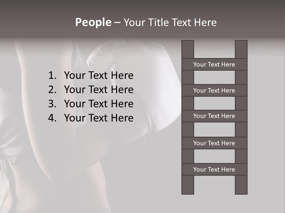Adult Strength Competitive Sport PowerPoint Template