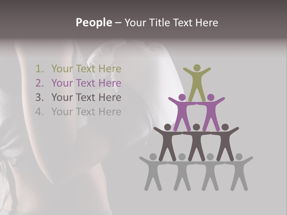 Adult Strength Competitive Sport PowerPoint Template