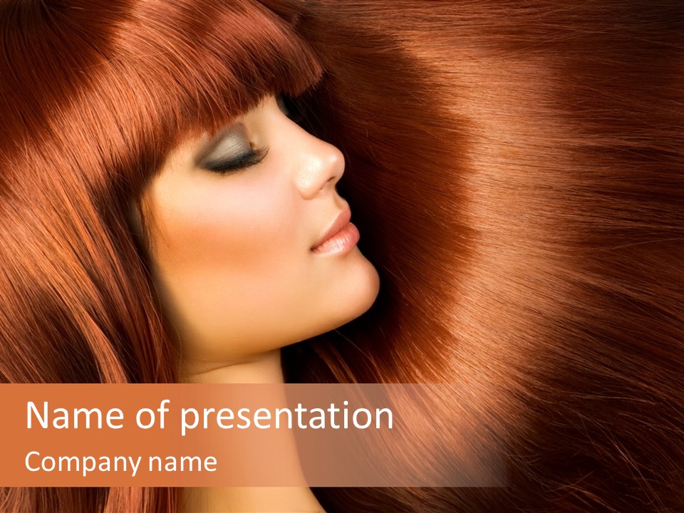 Haircare Brown Bright PowerPoint Template