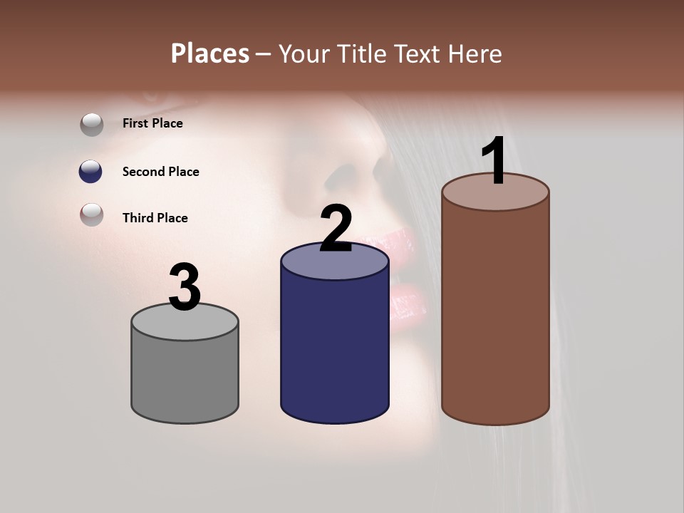 Styling Brunette Hair PowerPoint Template