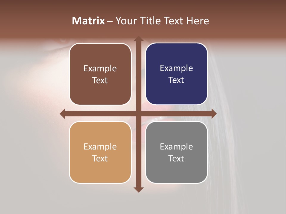 Styling Brunette Hair PowerPoint Template