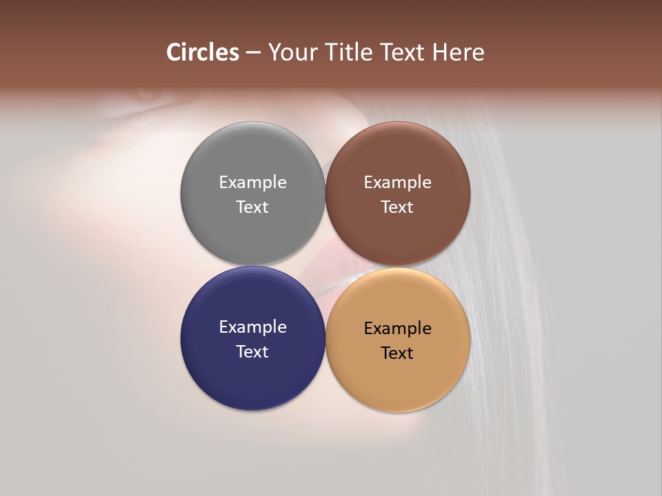 Styling Brunette Hair PowerPoint Template