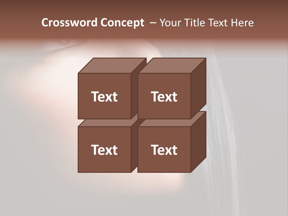 Styling Brunette Hair PowerPoint Template