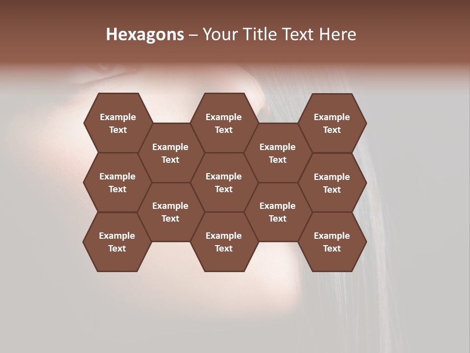 Styling Brunette Hair PowerPoint Template