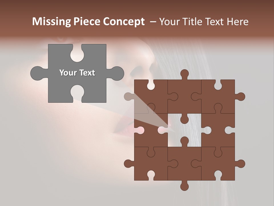 Styling Brunette Hair PowerPoint Template