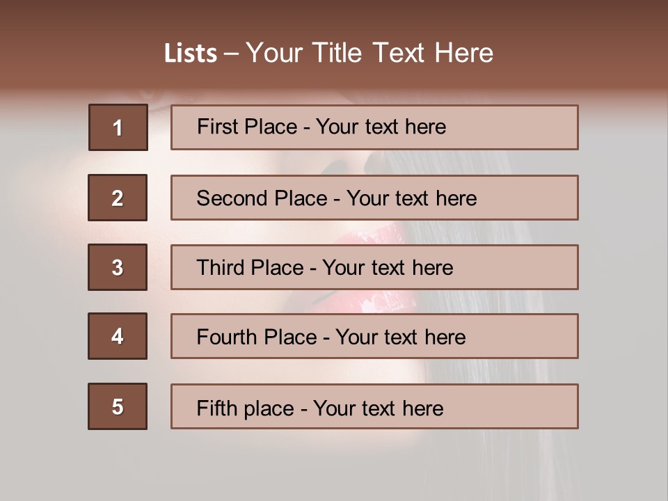 Styling Brunette Hair PowerPoint Template
