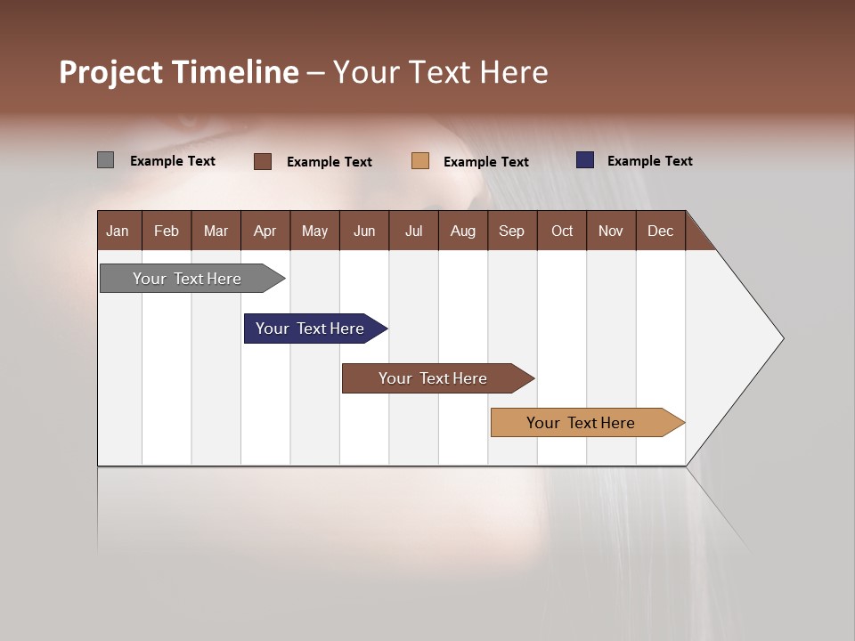 Styling Brunette Hair PowerPoint Template