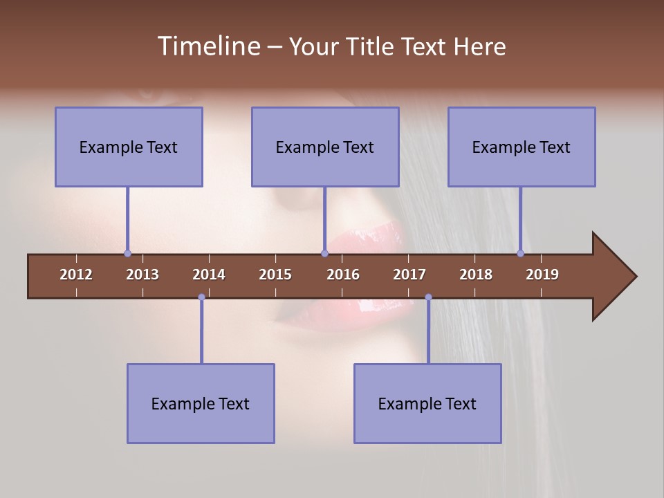 Styling Brunette Hair PowerPoint Template