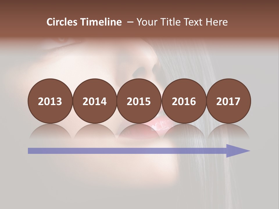 Styling Brunette Hair PowerPoint Template