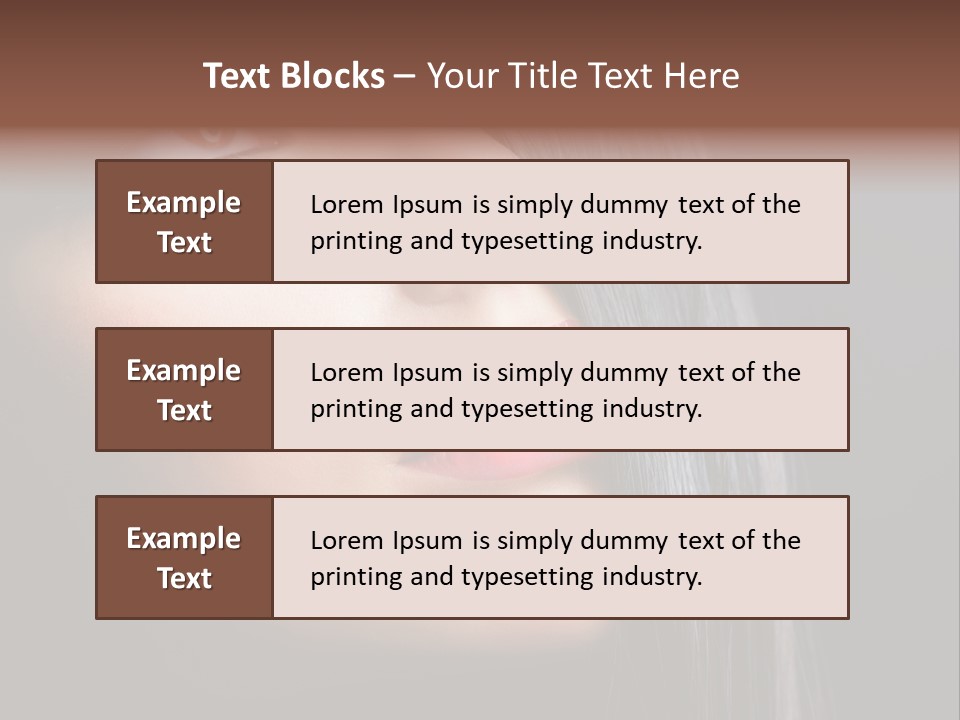 Styling Brunette Hair PowerPoint Template