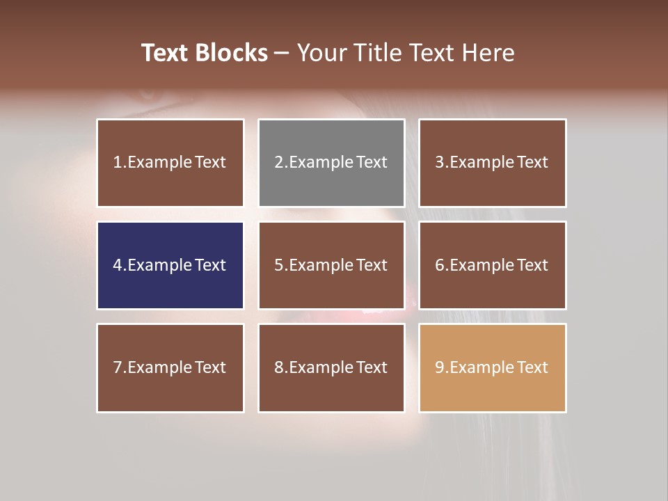 Styling Brunette Hair PowerPoint Template